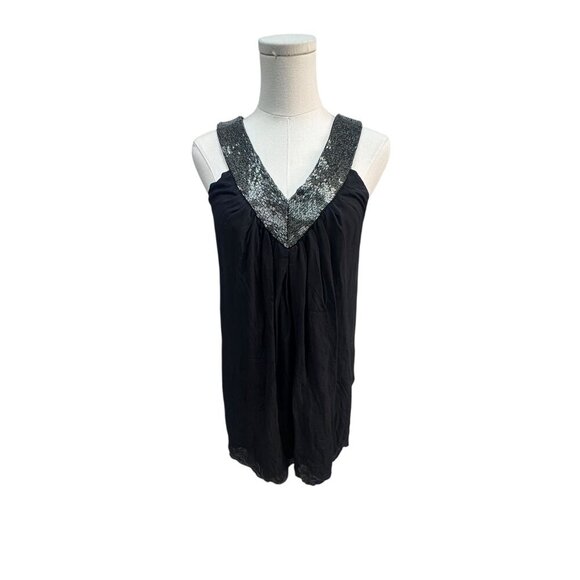alice and olivia black silk dress Long Black Prom Dress with Sheer Beaded Corset Navy / 14 main image 1